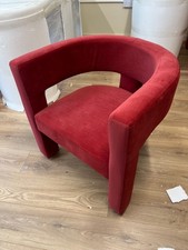 MUST GO! Nordic minimalist armchair, red, new