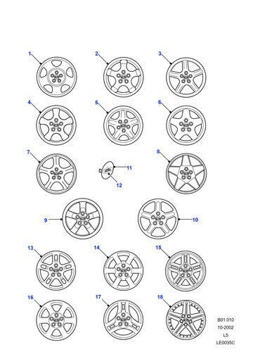 Land rover genuine wheel - rover,