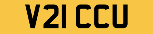 Vicky victor number plate - u,