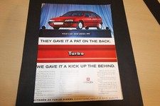 Original 1992 magazine advert: CITROEN ZX TURBO DIESEL frame-ready wall-art 