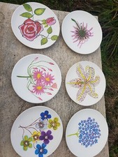Set Of 6 Dinner Plates, Hand