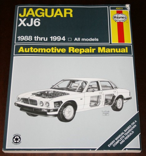 Repair manual jaguar xj6 - repair,