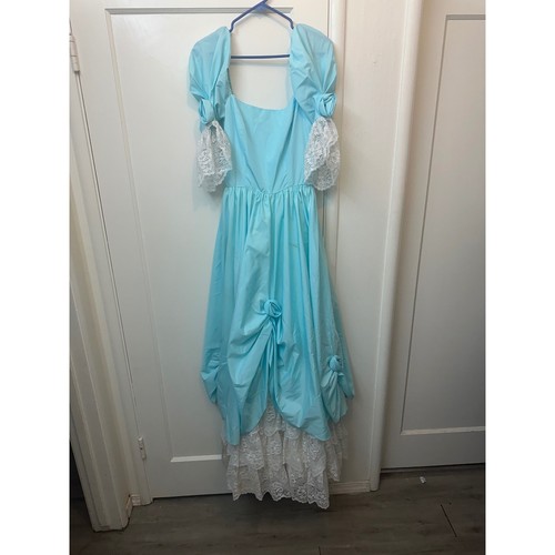 1980 prom ilgwu - blue, lace
