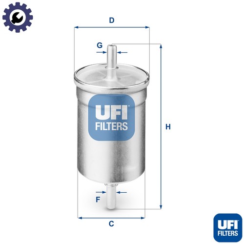 Fuel filter 710 for - fuel, 31.710.00