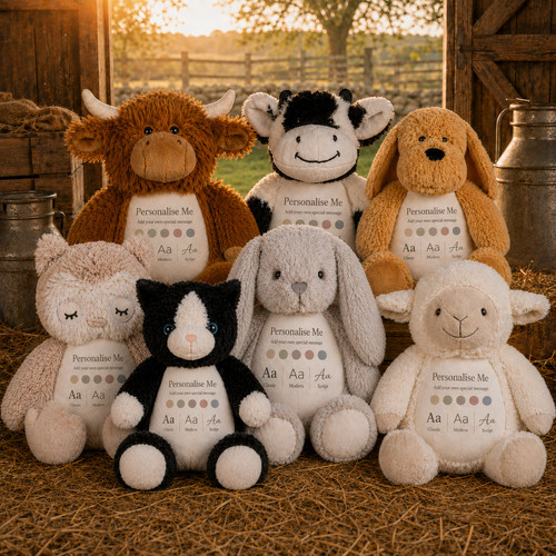 Personalised teddy farm - personalised,