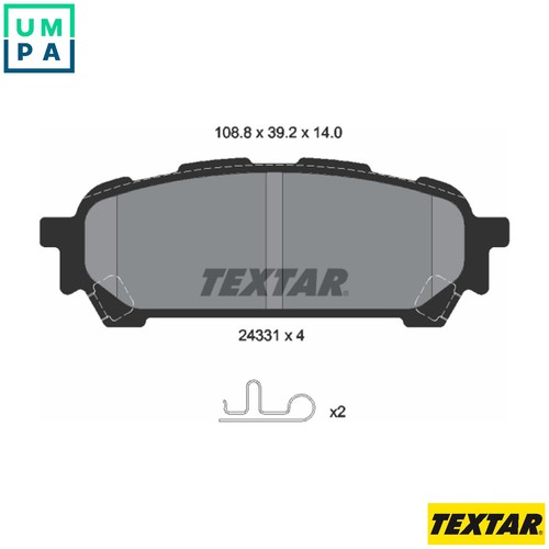 Brake pad set disc - set,