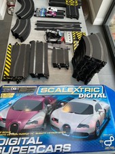 Scalextric Digital Supercars Bugatti Veyron Set with EXTRAS