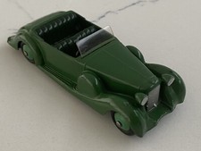 DINKY 38c LAGONDA SPORTS COUPE, GREEN , LIGHTER GREEN HUBS, USA EXPORT MODEL.