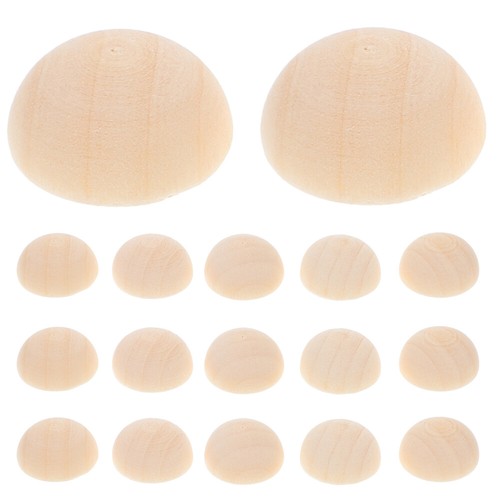 100pcs half round wooden - 100pcs,