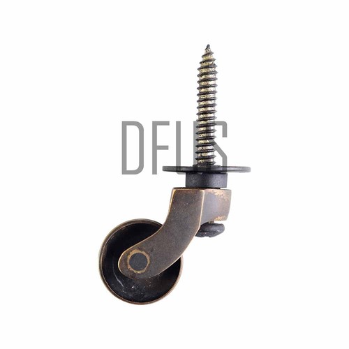 Brass castors screw plate - brass,