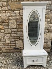 BARKER & STONEHOUSE RECLAIMED SOLID WOOD CHEVAL MIRROR with drawer