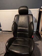 BMW E46 M3 Convertible Electric Front Right Leather Seat Black-right hand drive