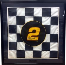 Rusty Wallace Signed Miller #2 NASCAR Cup Checkered Flag Custom Framing /500-UDA