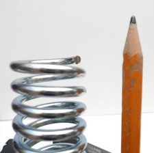 UK 25.4mm OD (25mm) Carbon/Stainlss Compression spring upto 600mm long Next day