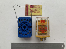 RS 348-813 11 Pin Plug-in Relay 10 Amp 230v AC Coil (G1) + Relay Socket LR25579.