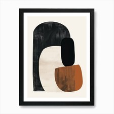 Raton Basin Stone Park Bauhaus Mini Framed Wall Art Poster Canvas Print Picture