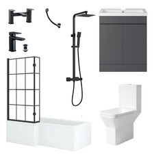 Bathroom suite shower bath - bathroom,