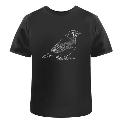 Zebra finch unisex cotton - 'zebra, finch'