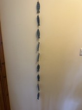 Decorative Wooden Fish Hanging Decoration Blue