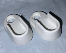 IKEA BRIMNES Wardrobe Rail Brackets Clips WHITE - 157306 X 2
