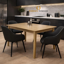 SOLID OAK SCANDIC DINING TABLE