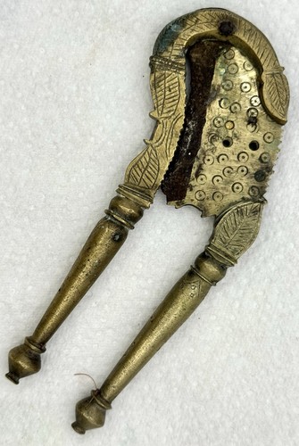 Vintage solid brass nutcracker - vintage,