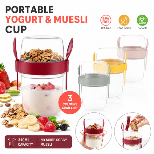 Yoghurt pot with - yoghurt, to