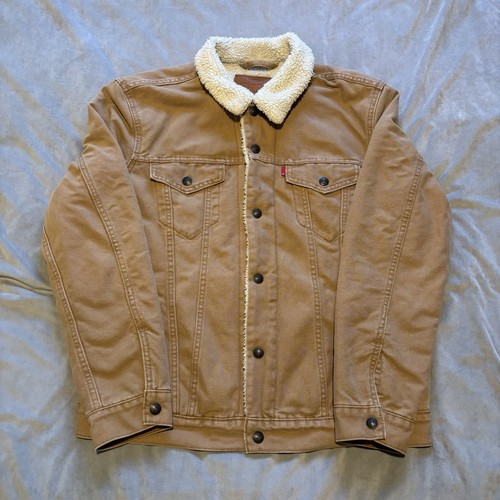 Levi premium sherpa trucker - sherpa,
