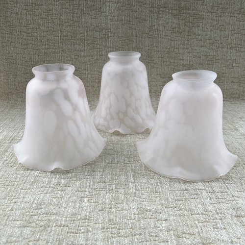 Pale pink glass lampshades 3 - glass,