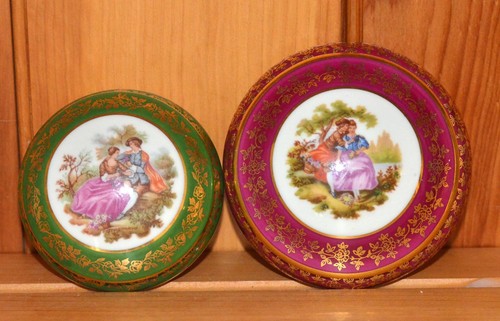 Limoges lidded trinket - limoges,