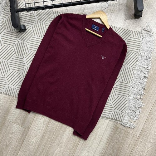 Men gant sweater - men, burgundy