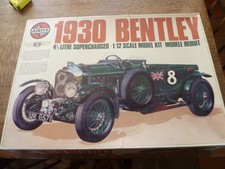 Vintage (1975) airfix 1:12 scale 1930 bentley 4 1/2 Litre Supercharged Model Kit