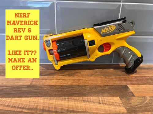 Nerf maverick rev gun - nerf, vgc