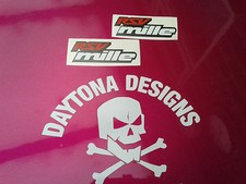 NOSE CONE TOP FAIRING RSV MILLE RED WHITE BLACK CUSTOM  DECALS STICKERS