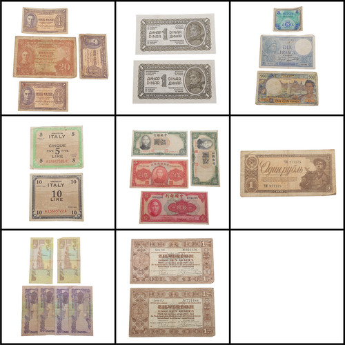 Vintage world banknotes ww2 - world, &