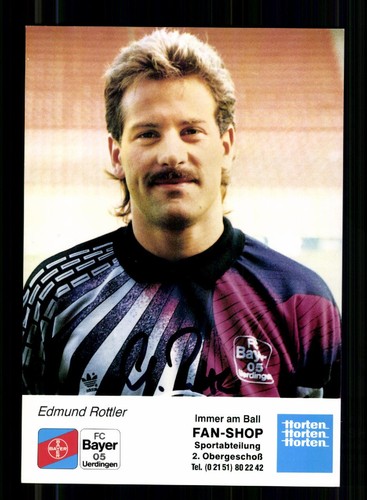 Edmund rottler autograph - rottler, card
