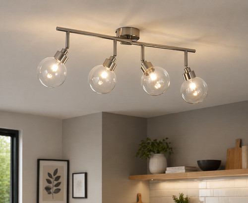 Light chrome ceiling - light,