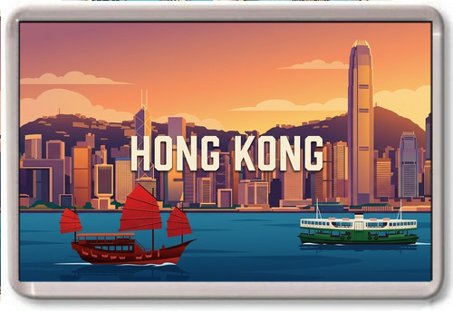 Fridge magnet hong kong - magnet,