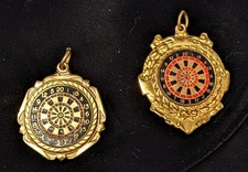 Two Vintage Gold-Plated Dart