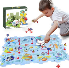 DIY Railway Track Car Racing Track Educational Game Craft Puzzle Play Learning