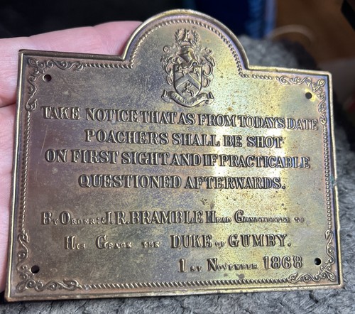 Vintage brass duke gumby - brass, of