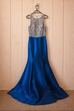 Royal Blue and Nude Size 10
