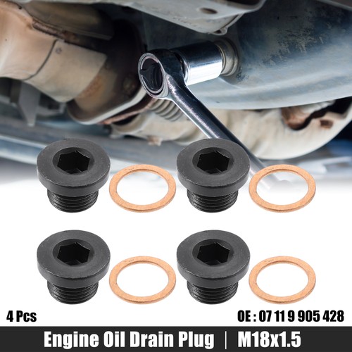 Pcs m18x1 engine oil drain - 4, m18x1.5