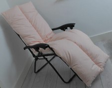 Factory Seconds Anti Slip Sun Lounger Topper Cushion For Deck Chair-Cushion Only