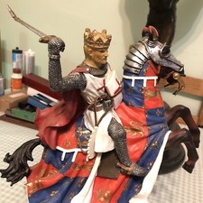 RICHARD THE LIONHEART FIGURE,  Loft Find! Hand Painted