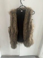 Fur Sleeveless Gilet Jacket