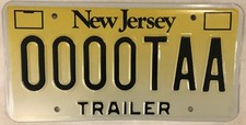 New Jersey TRAILER license