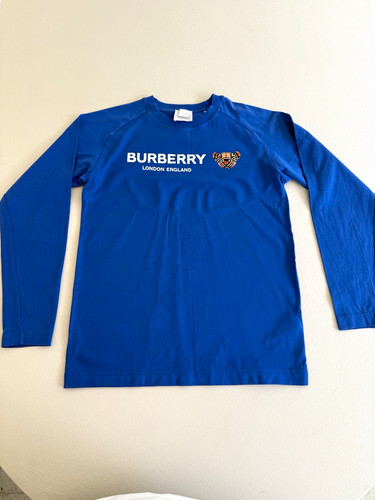 Burberry boys blue long sleeve - boys,