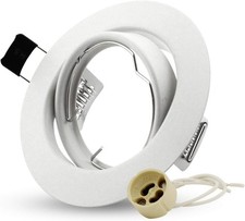 GU10 LED Recessed Ceiling Downlight Tilt Spot Light Ring Fitting Panel RoHS 1-10