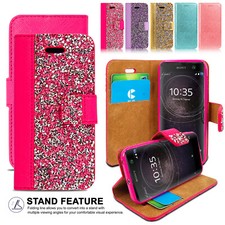 Leather Flip Case for Sony